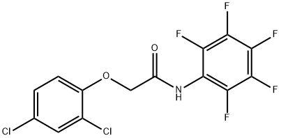 2-(2,4-dichlorophenoxy)-N-(2,3,4,5,6-pentafluorophenyl)acetamide Struktur