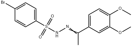 4-bromo-N-[(E)-1-(3,4-dimethoxyphenyl)ethylideneamino]benzenesulfonamide,540792-44-7,结构式