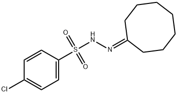 4-chloro-N-(cyclooctylideneamino)benzenesulfonamide 化学構造式