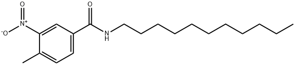 4-methyl-3-nitro-N-undecylbenzamide Structure