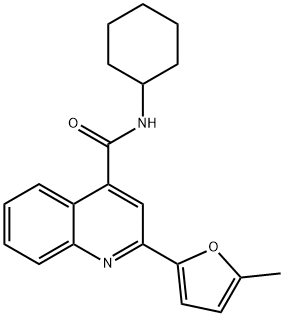 541538-38-9 N-cyclohexyl-2-(5-methylfuran-2-yl)quinoline-4-carboxamide