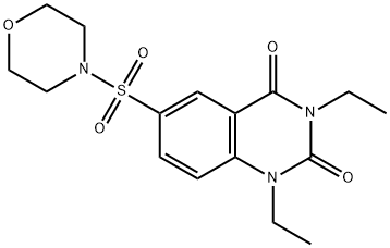 1,3-diethyl-6-morpholin-4-ylsulfonylquinazoline-2,4-dione Structure