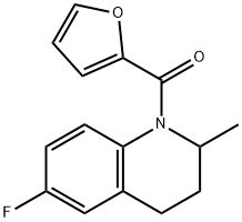 (6-fluoro-2-methyl-3,4-dihydro-2H-quinolin-1-yl)-(furan-2-yl)methanone Structure