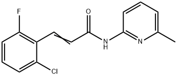 (E)-3-(2-chloro-6-fluorophenyl)-N-(6-methylpyridin-2-yl)prop-2-enamide Structure