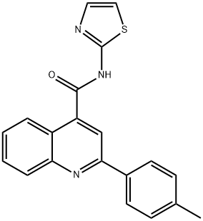 2-(4-methylphenyl)-N-(1,3-thiazol-2-yl)quinoline-4-carboxamide Structure