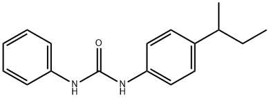 1-(4-butan-2-ylphenyl)-3-phenylurea 化学構造式