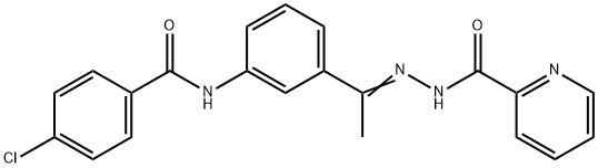 N-[(Z)-1-[3-[(4-chlorobenzoyl)amino]phenyl]ethylideneamino]pyridine-2-carboxamide,544432-33-9,结构式