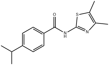 N-(4,5-dimethyl-1,3-thiazol-2-yl)-4-propan-2-ylbenzamide Structure