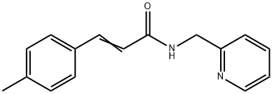 (E)-3-(4-methylphenyl)-N-(pyridin-2-ylmethyl)prop-2-enamide Struktur