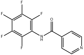 N-(2,3,4,5,6-pentafluorophenyl)pyridine-4-carboxamide 结构式