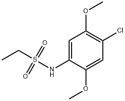 N-(4-chloro-2,5-dimethoxyphenyl)ethanesulfonamide,544459-66-7,结构式