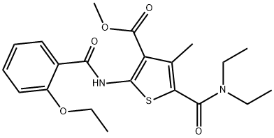 544701-59-9 methyl 5-(diethylcarbamoyl)-2-[(2-ethoxybenzoyl)amino]-4-methylthiophene-3-carboxylate