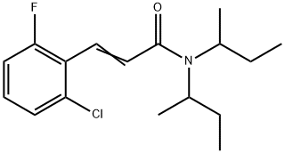 (E)-N,N-di(butan-2-yl)-3-(2-chloro-6-fluorophenyl)prop-2-enamide|