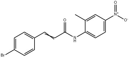 (E)-3-(4-bromophenyl)-N-(2-methyl-4-nitrophenyl)prop-2-enamide Structure