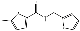 5-methyl-N-(thiophen-2-ylmethyl)furan-2-carboxamide 化学構造式