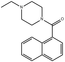 (4-ethylpiperazin-1-yl)-naphthalen-1-ylmethanone 化学構造式
