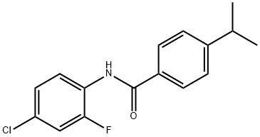 545438-08-2 N-(4-chloro-2-fluorophenyl)-4-propan-2-ylbenzamide