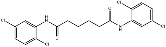 N,N'-bis(2,5-dichlorophenyl)hexanediamide 结构式