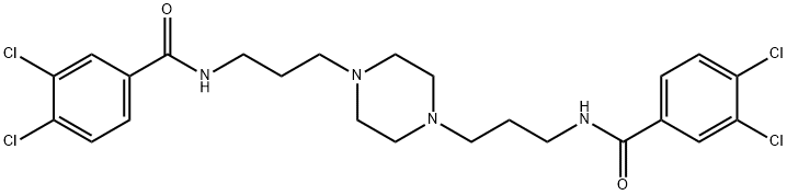 3,4-dichloro-N-[3-[4-[3-[(3,4-dichlorobenzoyl)amino]propyl]piperazin-1-yl]propyl]benzamide,547761-25-1,结构式