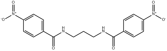 4-nitro-N-[3-[(4-nitrobenzoyl)amino]propyl]benzamide 化学構造式