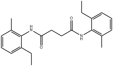 N,N'-bis(2-ethyl-6-methylphenyl)butanediamide Structure