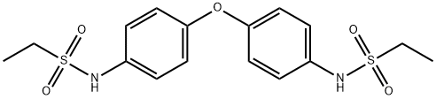 N-[4-[4-(ethylsulfonylamino)phenoxy]phenyl]ethanesulfonamide 化学構造式