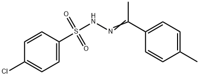 4-chloro-N-[(E)-1-(4-methylphenyl)ethylideneamino]benzenesulfonamide 结构式