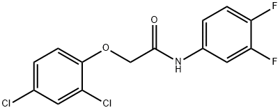 2-(2,4-dichlorophenoxy)-N-(3,4-difluorophenyl)acetamide Struktur