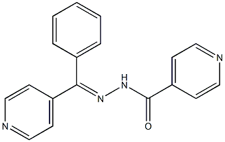 N-[(E)-[phenyl(pyridin-4-yl)methylidene]amino]pyridine-4-carboxamide Struktur