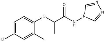 2-(4-chloro-2-methylphenoxy)-N-(1,2,4-triazol-4-yl)propanamide Structure