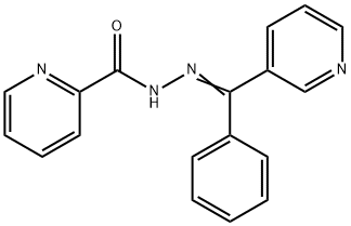 N-[(E)-[phenyl(pyridin-3-yl)methylidene]amino]pyridine-2-carboxamide Struktur