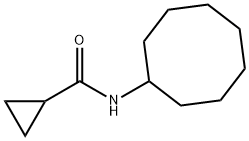 N-cyclooctylcyclopropanecarboxamide Struktur
