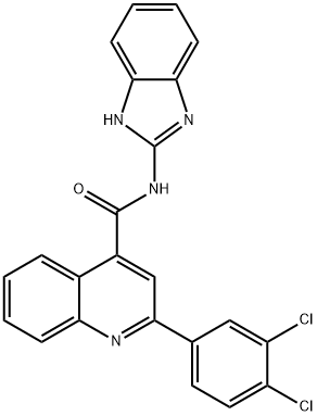 N-(1H-benzimidazol-2-yl)-2-(3,4-dichlorophenyl)quinoline-4-carboxamide Structure