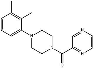 [4-(2,3-dimethylphenyl)piperazin-1-yl]-pyrazin-2-ylmethanone 化学構造式