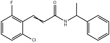 550307-34-1 (E)-3-(2-chloro-6-fluorophenyl)-N-(1-phenylethyl)prop-2-enamide