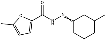 5-methyl-N-[(E)-(3-methylcyclohexylidene)amino]furan-2-carboxamide Structure