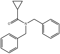 N,N-dibenzylcyclopropanecarboxamide Struktur