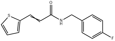 (E)-N-[(4-fluorophenyl)methyl]-3-thiophen-2-ylprop-2-enamide|
