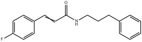 (E)-3-(4-fluorophenyl)-N-(3-phenylpropyl)prop-2-enamide,550315-78-1,结构式