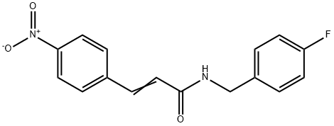 (E)-N-[(4-fluorophenyl)methyl]-3-(4-nitrophenyl)prop-2-enamide,550351-19-4,结构式