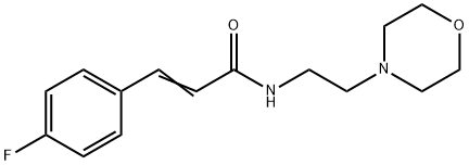 (E)-3-(4-fluorophenyl)-N-(2-morpholin-4-ylethyl)prop-2-enamide Structure