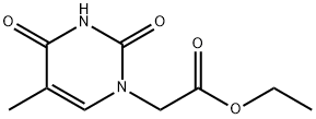 チミン-1-イル酢酸エチル 化学構造式