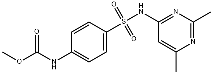 methyl N-[4-[(2,6-dimethylpyrimidin-4-yl)sulfamoyl]phenyl]carbamate Structure