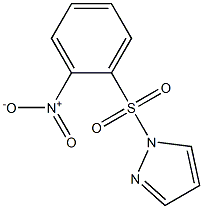 1-(2-nitrophenyl)sulfonylpyrazole 化学構造式