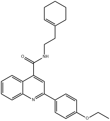 N-[2-(cyclohexen-1-yl)ethyl]-2-(4-ethoxyphenyl)quinoline-4-carboxamide Structure