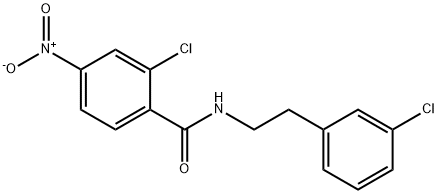 2-chloro-N-[2-(3-chlorophenyl)ethyl]-4-nitrobenzamide Structure