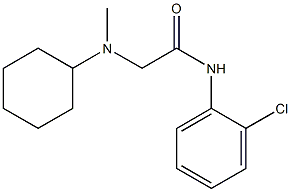 N-(2-chlorophenyl)-2-[cyclohexyl(methyl)amino]acetamide Structure