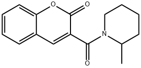 3-(2-methylpiperidine-1-carbonyl)chromen-2-one Struktur