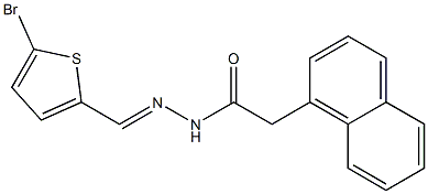 N-[(E)-(5-bromothiophen-2-yl)methylideneamino]-2-naphthalen-1-ylacetamide Structure