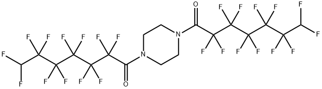 1-[4-(2,2,3,3,4,4,5,5,6,6,7,7-dodecafluoroheptanoyl)piperazin-1-yl]-2,2,3,3,4,4,5,5,6,6,7,7-dodecafluoroheptan-1-one Structure